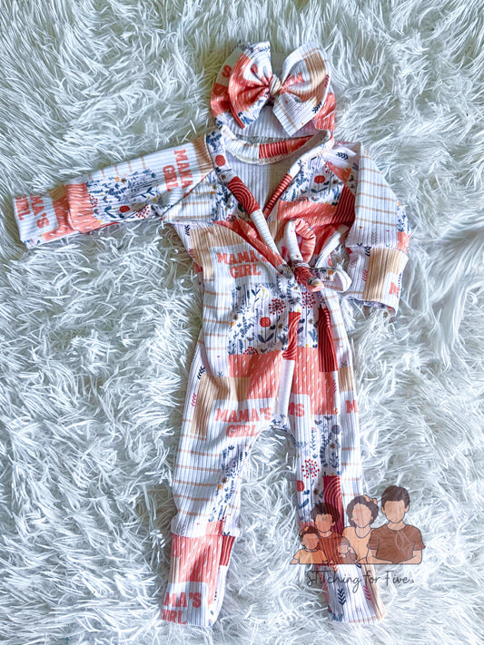 NB river romper set