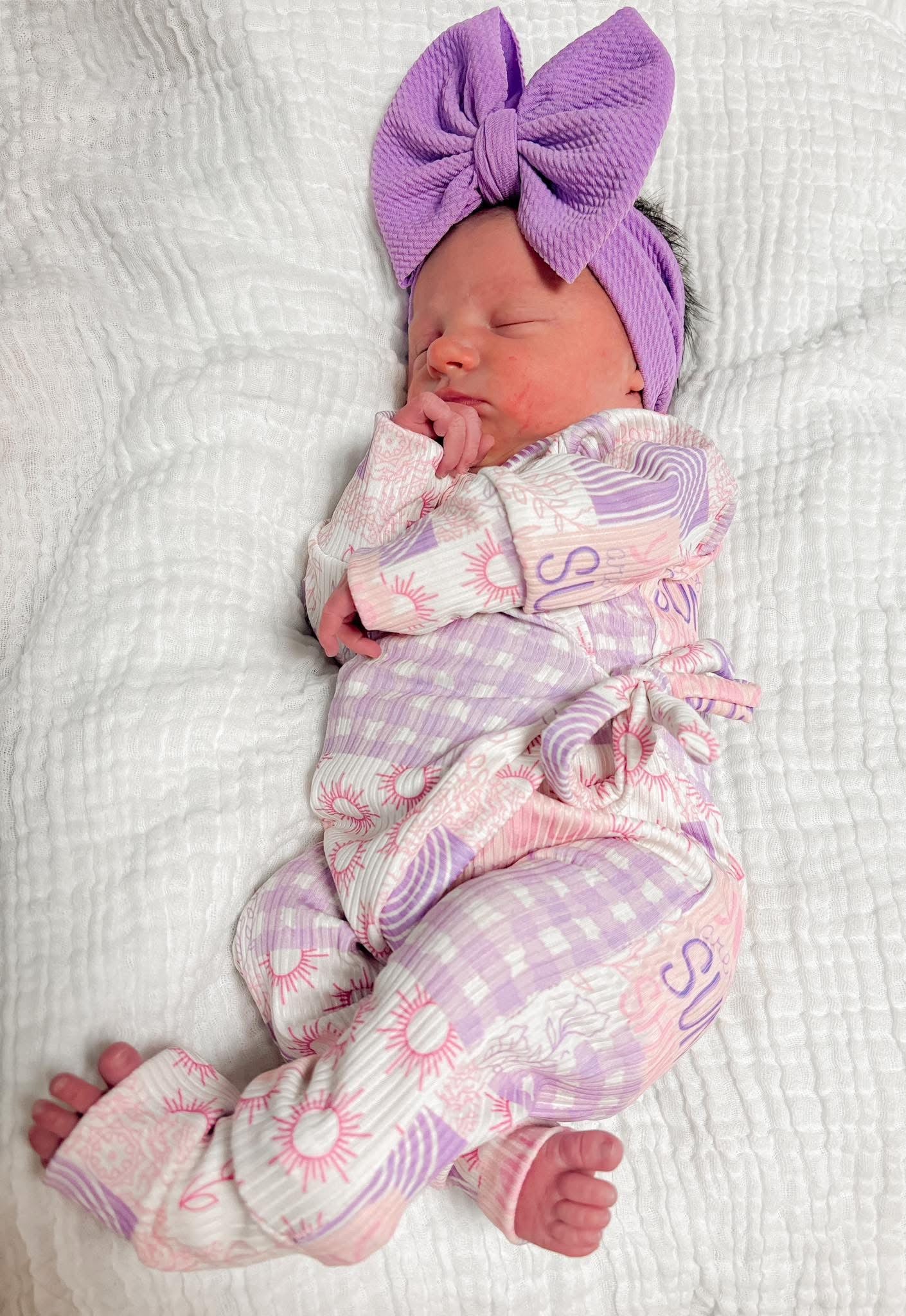 NB river romper set
